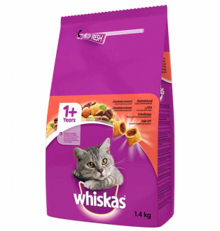 Whiskas Biftekli ve Ciğerli 1.4 kg Kedi Maması kullananlar yorumlar
